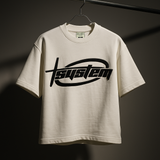 System Oversized White Sweatshirt