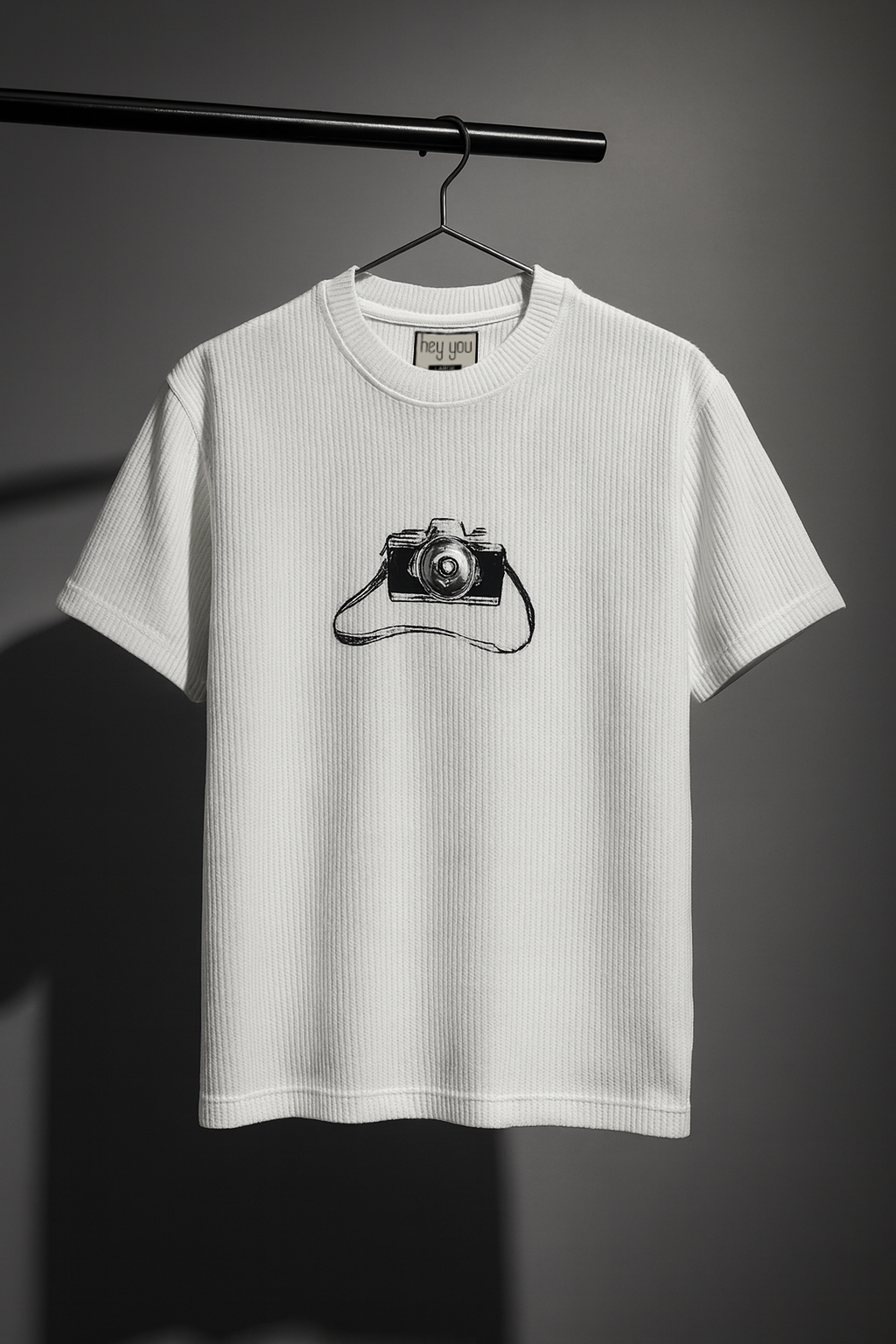 White Camera T-Shirt