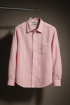 Pink Striped Seersucker Shirt